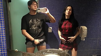Bathroom Anal Latina Pornstar Blowjob 